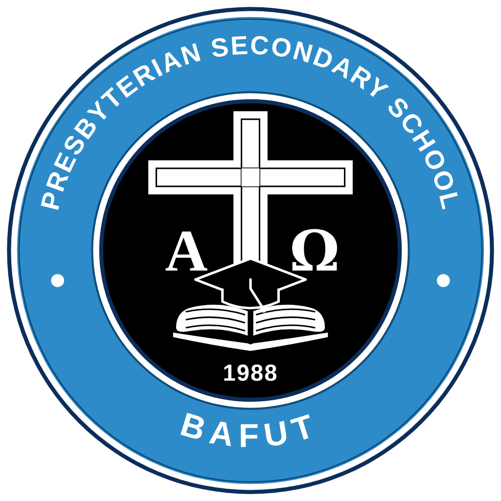 PSS Bafut crest — Presbyterian Secondary School Bafut, 1988